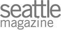 The image shows the logo of "Seattle Magazine" with the words in a clean, modern font.
